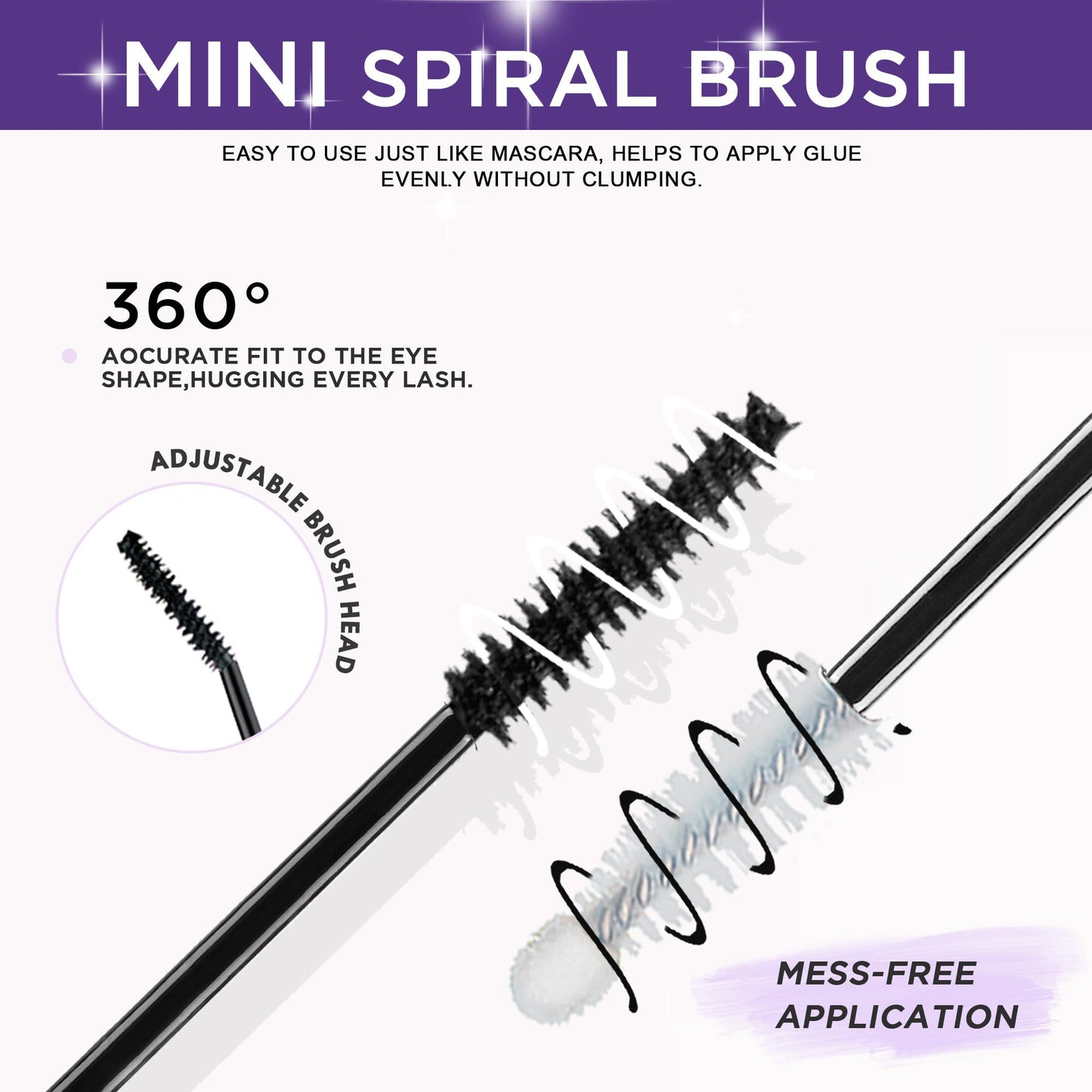 GAQQI Lash Cluster Glue, Lash Bond and Seal Waterproof, Bond & Seal Lash Glue for Eyelash Cluster, Lash Glue Black Long-Lasting 72H, Latex-Free（5ml+5ml）