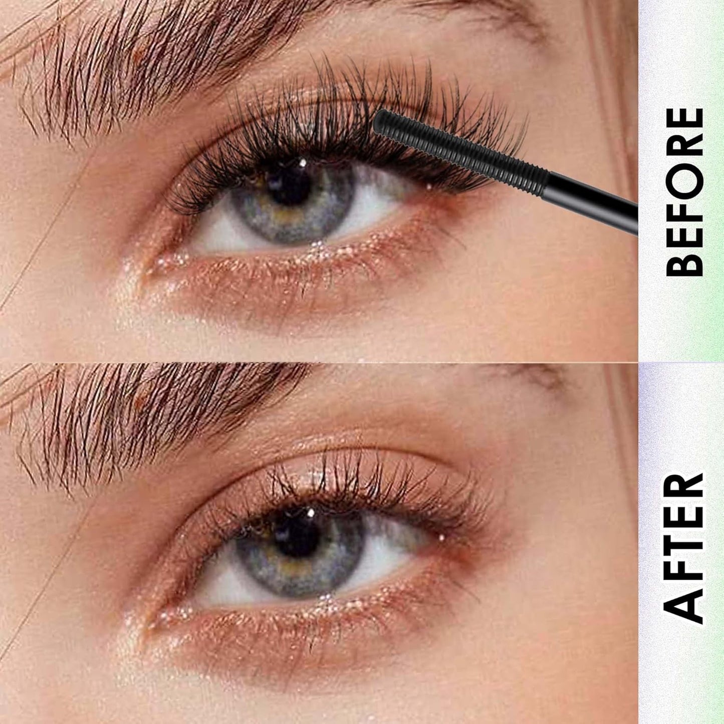 GAQQI Lash Cluster Glue, Lash Bond and Seal Waterproof, Bond & Seal Lash Glue for Eyelash Cluster, Lash Glue Black Long-Lasting 72H, Latex-Free（5ml+5ml）